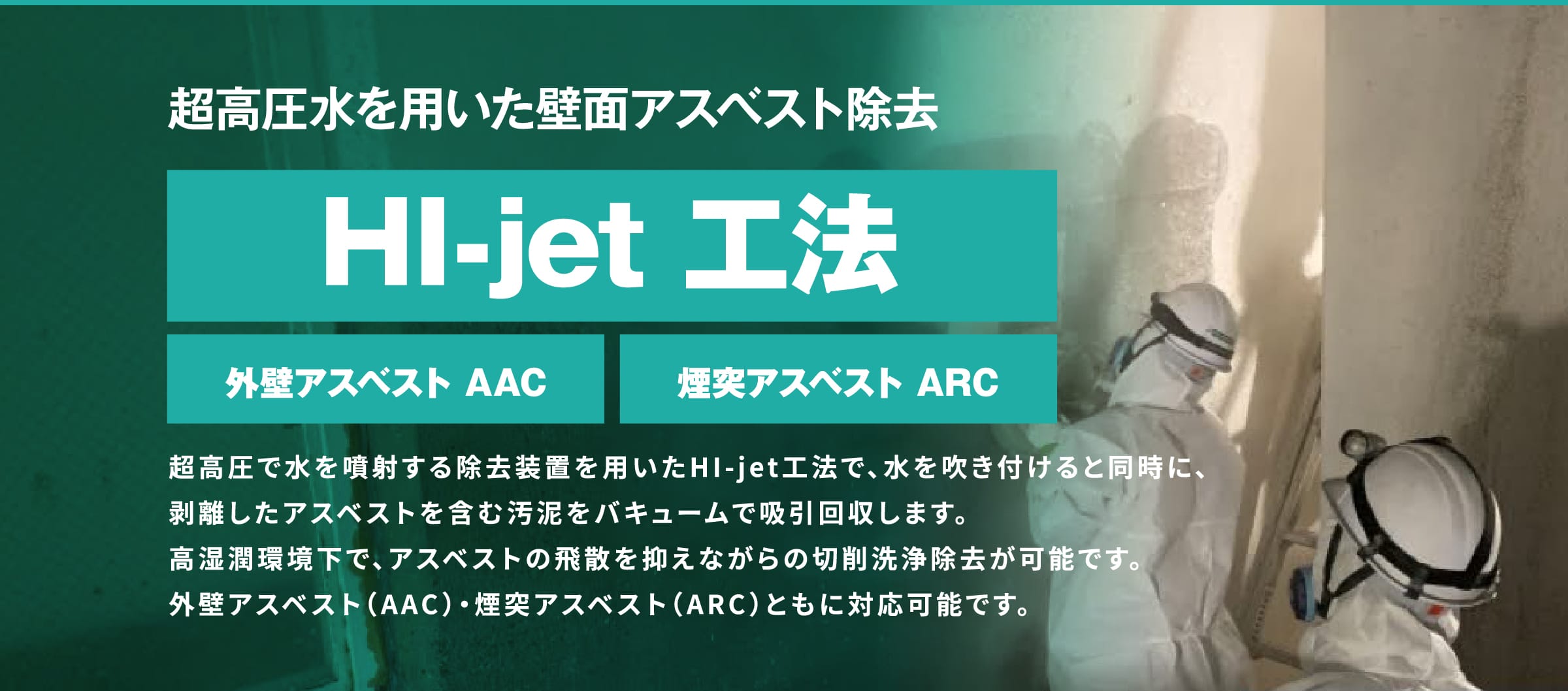 超高圧水を用いたHI-jet工法